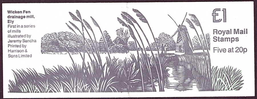 (image for) FH18 / DB15(14) Green missing from front cover Wicken Fen £1 Folded Booklet